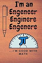 Funny I'm good with math Engineer Notebook University Student Graduation Gift: Lined Notebook / Jour
