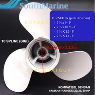 Propeller / Baling / Kipas Mesin Tempel Yamaha 20 - 25 -30 PK /