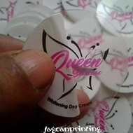Transparant LABEL STICKER / CLEAR LABEL STICKER / CREAM POT PACKAGING LABEL STICKER / PRODUCT LABEL 