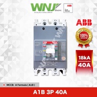 ABB MCCB Breaker A Formula Model A1B 3P 18kA Size 40 Amps (A)