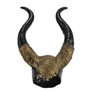 Halloween Devil Horns Costume Black Latex Long Horns Women Adults Horn Headpiece for Cosplay Hallowe