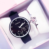 914women's Watches Casual Cute Simple Candycat Clock Fish Watches Candy Cat Watch