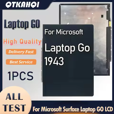 12.4" For Microsoft Surface Laptop GO 1943 LCD Display Touch Screen Digitizer Assembly For Microsoft