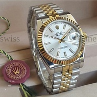 ori Rolex date just jam tangan Lelaki Automatik watches for men's with free box jam tangan Lelaki