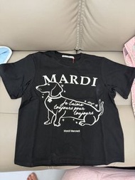 全新Mardi Mercredi 黑色短袖T恤