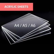 ⭐ [SG SELLER] ⭐ Grade A Clear Acrylic Perspex Sheet 2mm DIY Project Polished Precision Cut