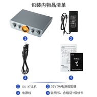 KGUSS GU-X7 XLR Balanced power amplifier TPA3255 High power 2.1 channel power amplifier with VU tabl