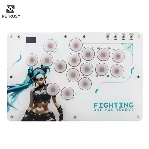 R16 Leverless Controller Hitbox Fighting Gaming Joystick For PC/PS3/PS4/PS5/XBOX Steam Stick Control