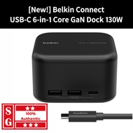 Belkin Connect USB-C 6-in-1 Core GaN Dock 130W INC018vfBK Belkin Dock Multiport Adapter USB C Ethern