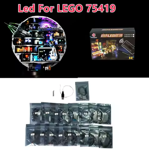 LED Light For LEGO LEGO 75419 Death Star Light UP Your Building Bricks (Not Include Block Model)