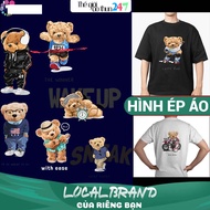 [Heat ironing image] - TD8 Teddy Bear image printed with iron and iron