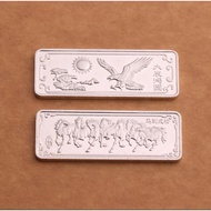 Silver Bar 9999 Pure Silver 10g Solid Financial Management Sterling Silver Silver Brick Silver Silve