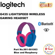 LOGITECH G435 LIGHTSPEED and Bluetooth Wireless Gaming Headset- blue