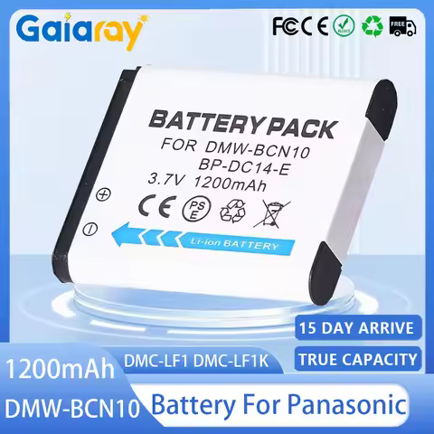 DMW-BCN10 Camera Battery 3.7V 1200mAH DMW-BCN10E Rechargeable Battery for Panasonic Lumix DMC-LF1 DM