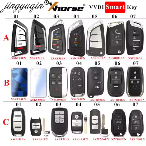 Xhorse XM38 XS Smart VVDI Key XSKF01/CS00/KF20/KF21/MQB1/TO01/KF30/TO20/CH01/LR01/JP01/TO03/KFF1EN X