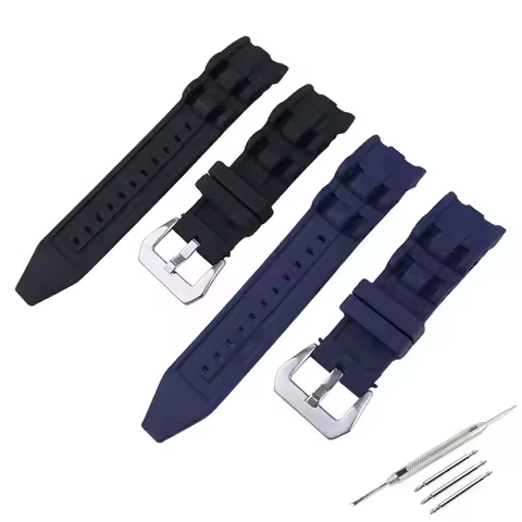 26mm Rubber watch strap accessories pin buckle compatible for Invicta Pro Sport Diver silicone sport