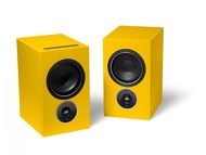 PSB Alpha iQ Streaming Powered Speakers with BluOS (Tangerine Yellow)
