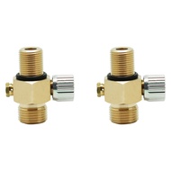 2X CO2 Tank Valve with on/Off Thread M18x1.5 Out Put Thread W21.8-14 Suit for Aquarium