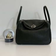 Hermes Lindy26 黑銀