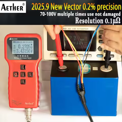 4-Wire vector High Precision Lithium Battery Internal Resistance Tester 100V Electric Vehicle Group