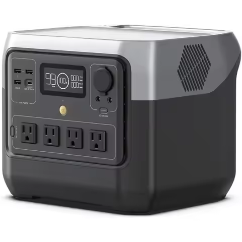 Portable Power Station RIVER 2 Pro, 768Wh LiFePO4 Battery, 70 Min Fast Charging, 4X800W (X-Boost 160
