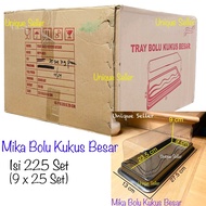 [1 Box] Large Steamed Sponge Mica Size 23.5x9x9 contains 225 Sets Square Roll Cake Mica/ 23.5x9x9 cm