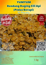 Rendang Daging Cili Api (Pedas Berapi)