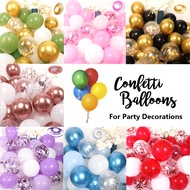 Balloons For Birthday Party Decoration Set Assorted Theme Colorful Confetti Latex Balloon For Annive