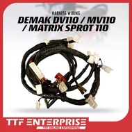 DEMAK DV110 / MV110 / MATRIX SPORT 110 HARNESS WIRING SET HARDNESS WIRING
