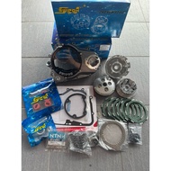 SWIPOH FULL SET CLUTCH CONVERT LC4S 2S42 6 KEPING CLUTCH CNC CLUTCH COVER KERNIH LC4S 4S 135LC LC CO