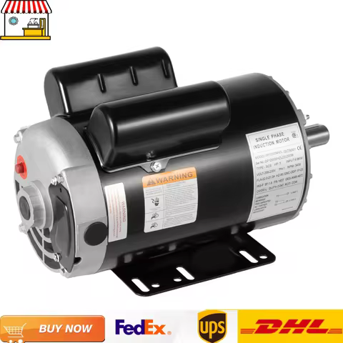 5HP Compressor Motor| 208-230V Single-phase 10.3N-m3450 RPM Compressor Electric Motor