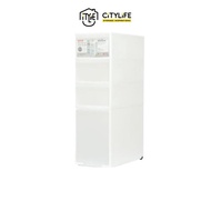 Citylife Sleek Storage 4 Tier Cabinet - Clear - G5111 - Citylong