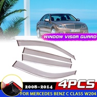 Windows Visor for Mercedes Benz C Class W204 200 C200 Sedan 2008~2014 Awnings Sun Rain Eyebrow Defle