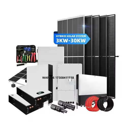 Complete 8 kw 10 kw 12kw 15kw Solar Hybrid System off Grid Solar Panel System Lithium Battery Energy