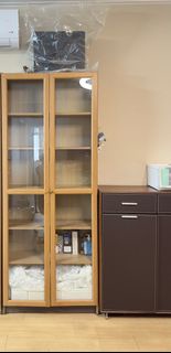 Cabinets，宜家儲物櫃，宜家書櫃，原木色 儲物櫃