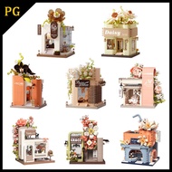 Belledi Building Blocks mini Particle Flower Encounter Street 21190-21324 Assembled Ornaments Educat