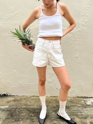 SUNNYEXPRESS101 - Sunny denim shorts in White กางเกงยีนส์ขาสั้น