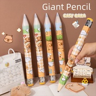 ROSEGOOD Giant Wooden Pencil, 33.5cm With Eraser Giant Pencil, Creative Capibara/Puppy Oversized Pen