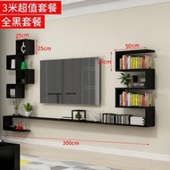 墙上置物架现代简约壁挂电视柜客厅影视墙隔板机顶盒架背景墙装饰