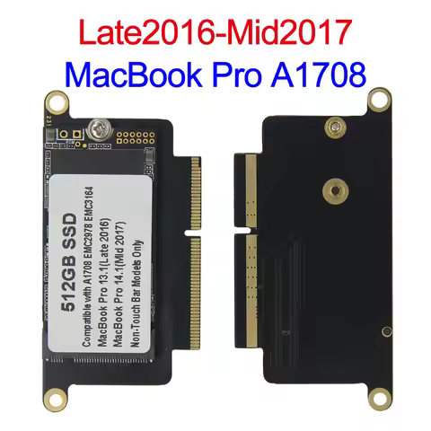 New 128GB 256GB 512GB 1TB SSD For 2016 2017 Macbook Pro Retina A1708, With DIY Tools