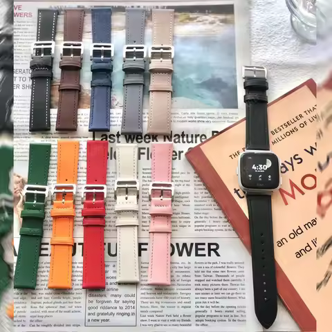 Leather Wrist Band For Fitbit Versa 4 Band Fitbit Versa 3 Strap Bracelet Watch For Fitbit Versa 2 Li