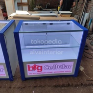 etalase konter hp 1 meter