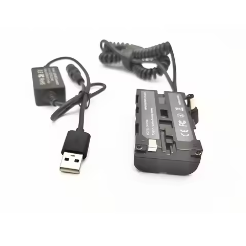 USB Coverter to F550F970 Coupler NP-F Dummy Battery Spring Cable Fit DK-415 For Sony HXR-NX5 HXR-NX1