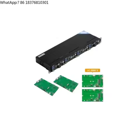 Chipboard Hybrid Pi Rack Pro 19" 1u Pi Server Chassis,sata+nvme Ssd Bays for Pi 4b/5, Lcd Monitor & 