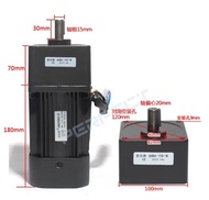 180W Gear Motor 6RK180GU-CF  AC 220V Shaft 15mm   Gear Box 2.5PRM - 1350RPM   3K-500K Motor with cap