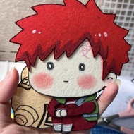 New Naruto Anime Cartoon Merchandise Gaara Cute High-value Non-woven Keychain Pendant Decoration