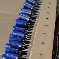 10PCS 470UF 6.3V Japan Panasonic Fever Beautiful Voice Capacitor 6.3 V470UF 6 * 11 AM Flash Blue Rob