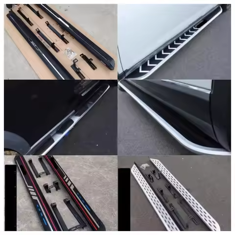 Aluminium alloy plastic Body Kit Pedal Foot Side Steps for Audi Q5L Q3 Q7 Q5 Q2L convert Slide Plate