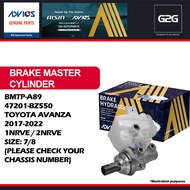 Brake Master Assembly Advics BMTP-A89 / 47201-BZ550 Toyota Avanza 2017-2022 1NRVE / 2NRVE