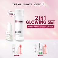 The Originote 2in1 Glowing Set, Niacinamide Glowing-Moisturizer, Brightening Serum, Cleaning Kit